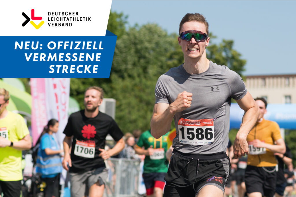 Offizielle Vermessung der Laufstrecke